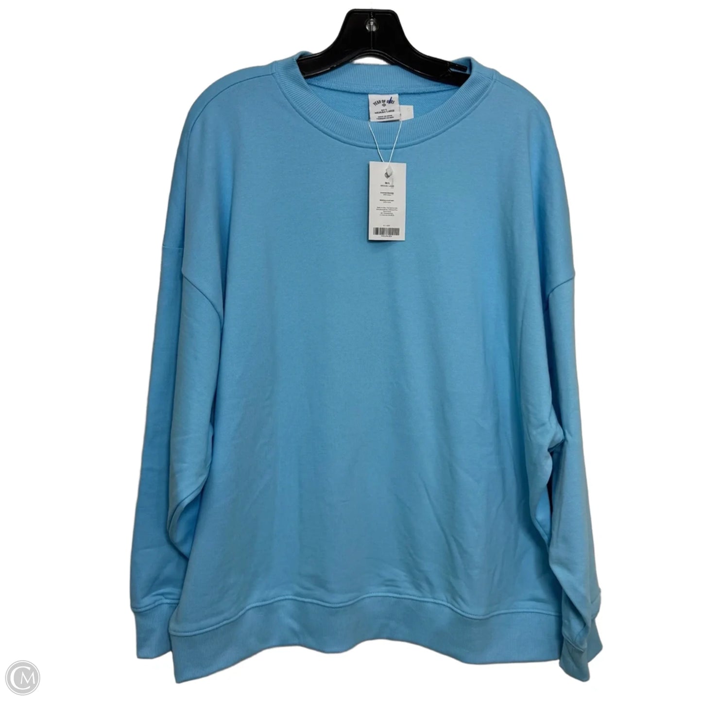 Top Long Sleeve By Year Of Ours In Blue, Size: M