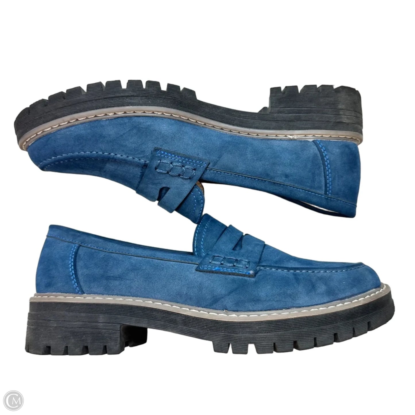 Shoes Flats By Clothes Mentor In Navy, Size: 8.5