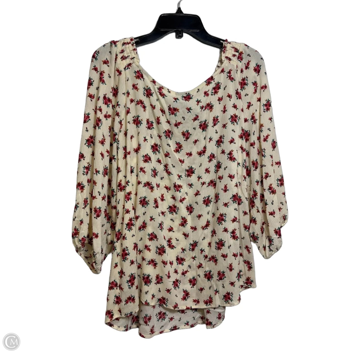 Top Long Sleeve By Torrid In Floral Print, Size: 1x
