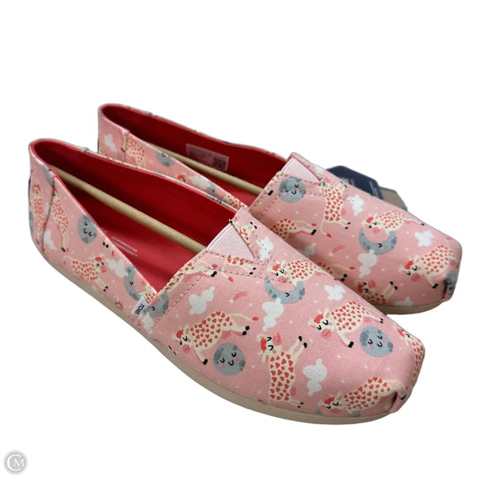 Shoes Flats By Toms In Pink, Size: 9