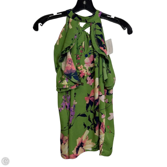 Top Sleeveless By New York And Co In Green, Size: Xs
