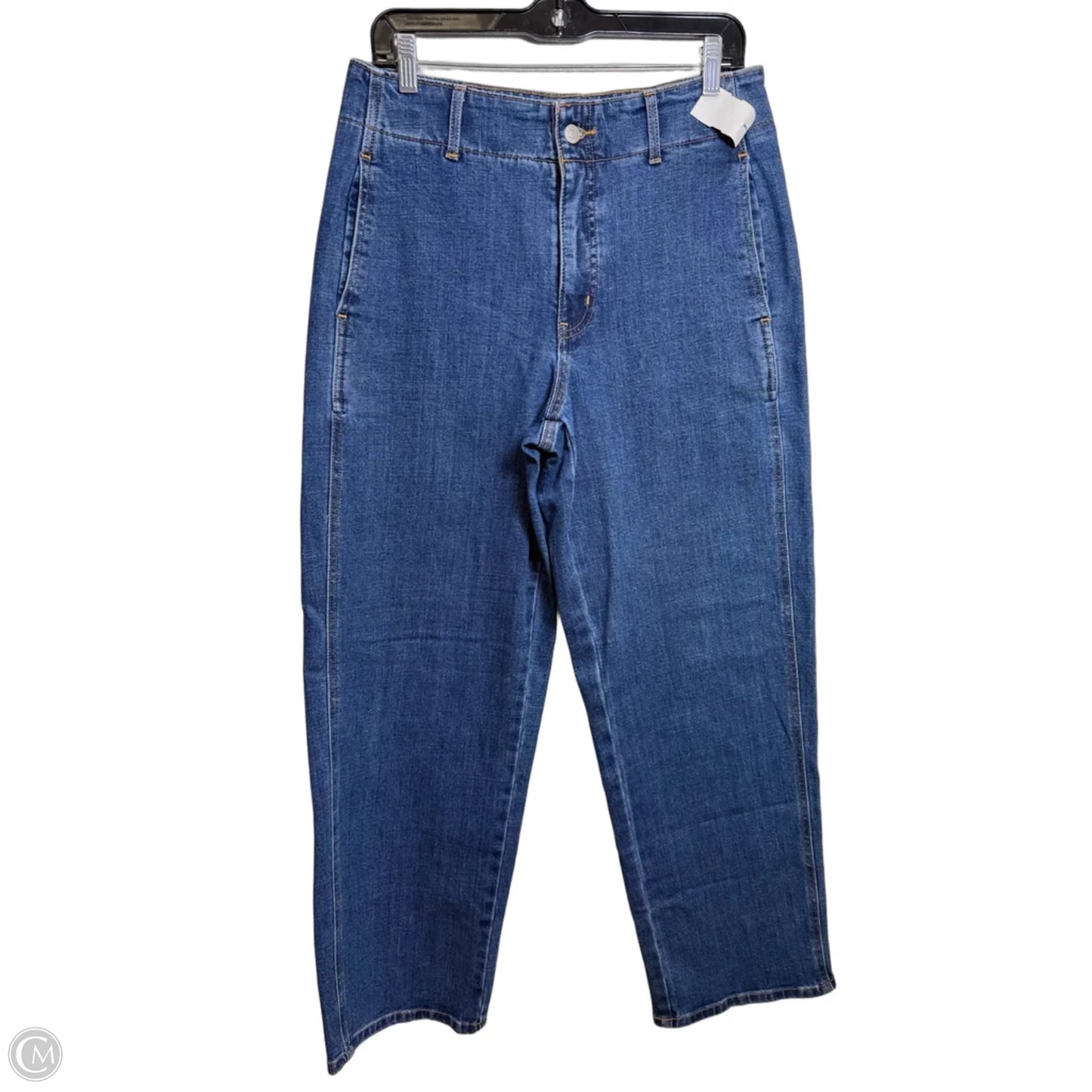 Jeans Wide Leg By Banana Republic In Blue Denim, Size: 8