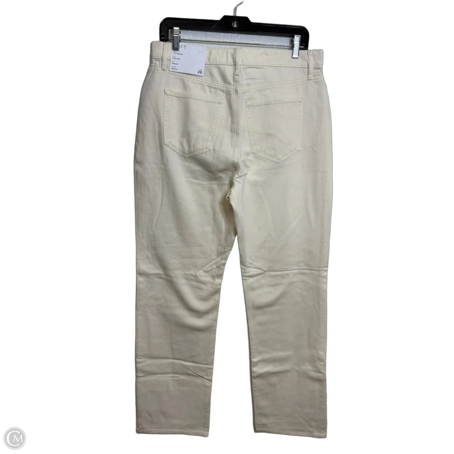 Jeans Wide Leg By Loft In Cream, Size: 8