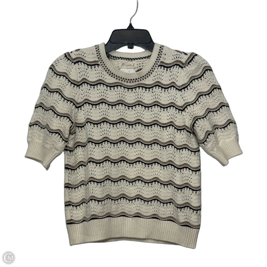 Top Short Sleeve By Marled In Striped Pattern, Size: S