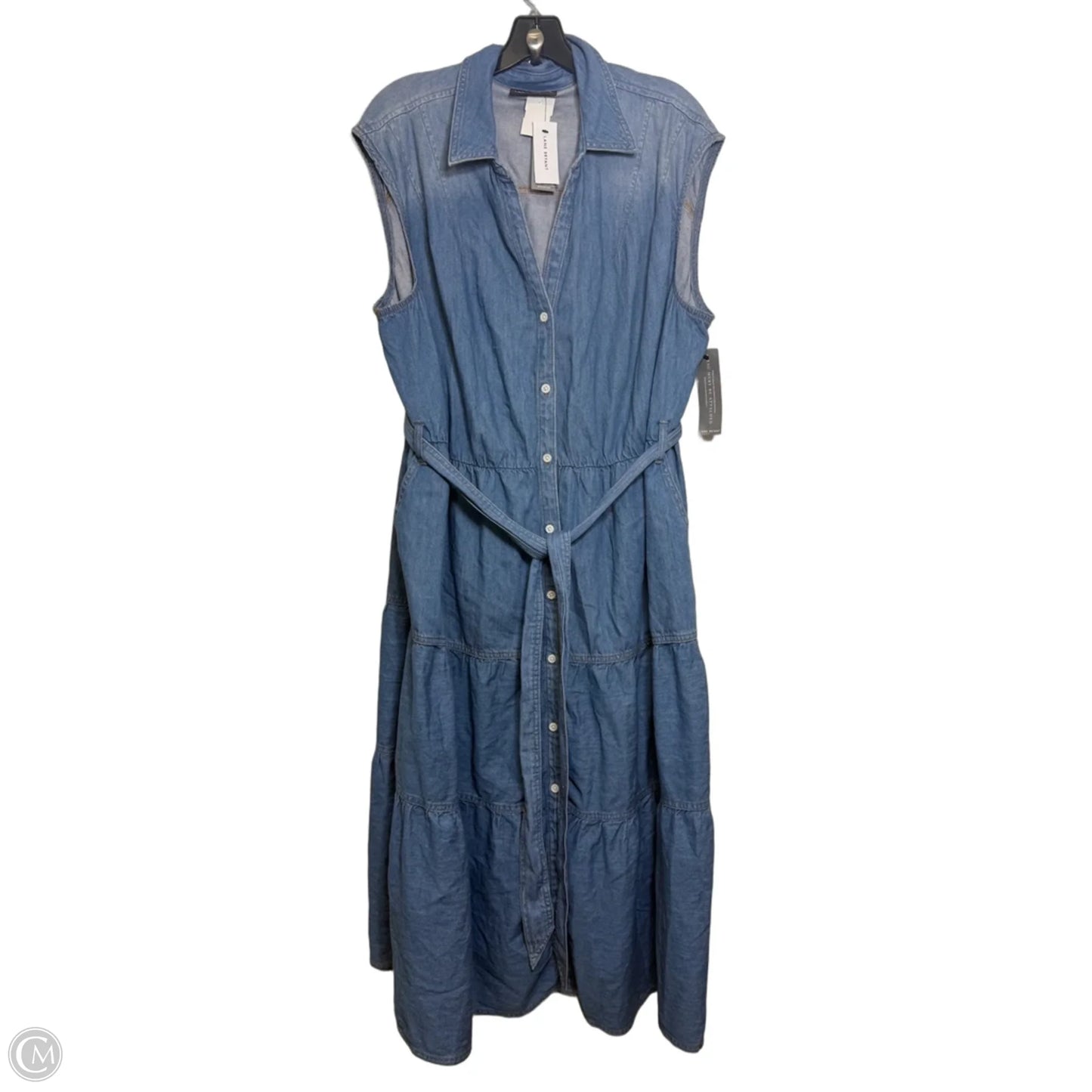 Dress Casual Maxi By Lane Bryant In Blue Denim, Size: 20