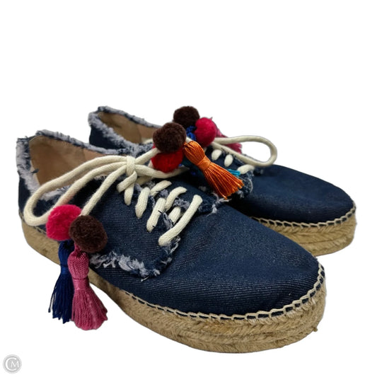 Shoes Designer By Kate Spade In Blue Denim, Size: 7.5