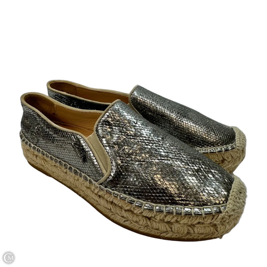 Shoes Designer By Longchamp In Silver, Size: 7