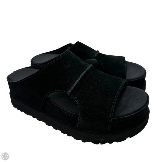 Sandals Designer By Ugg In Black, Size: 8