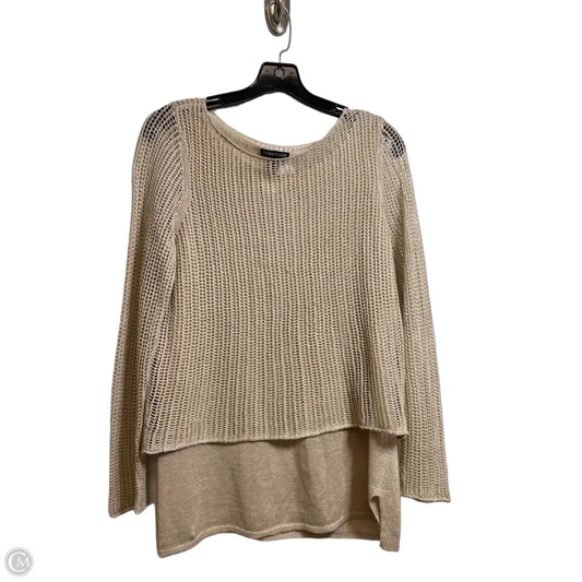 Sweater By Eileen Fisher In Tan, Size: Xs