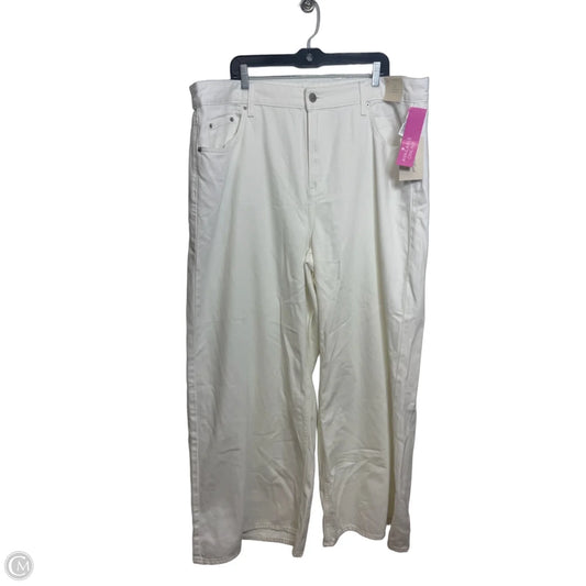 Jeans Wide Leg By Universal Thread In White, Size: 20