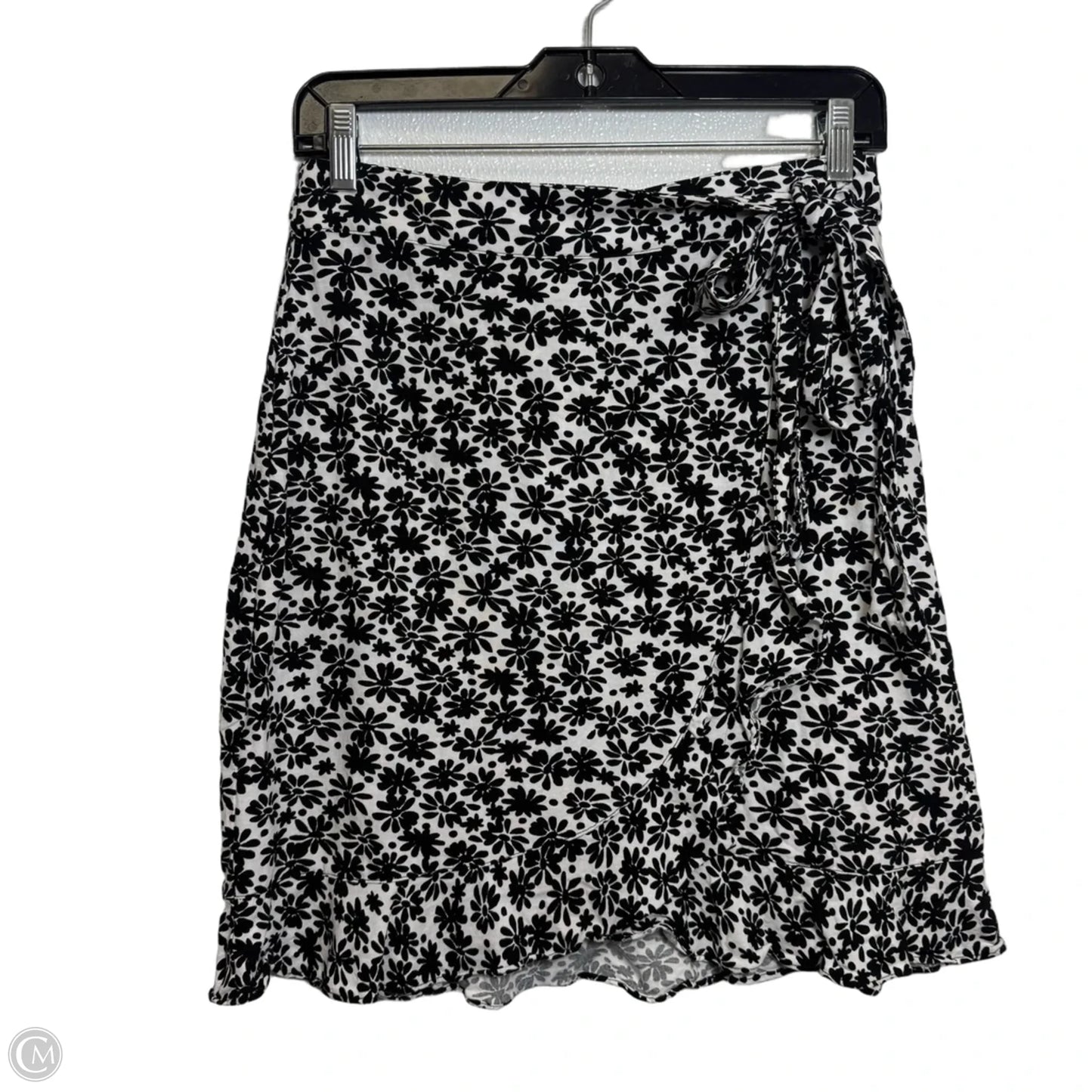 Skirt Mini & Short By Loft In Black & White, Size: 0