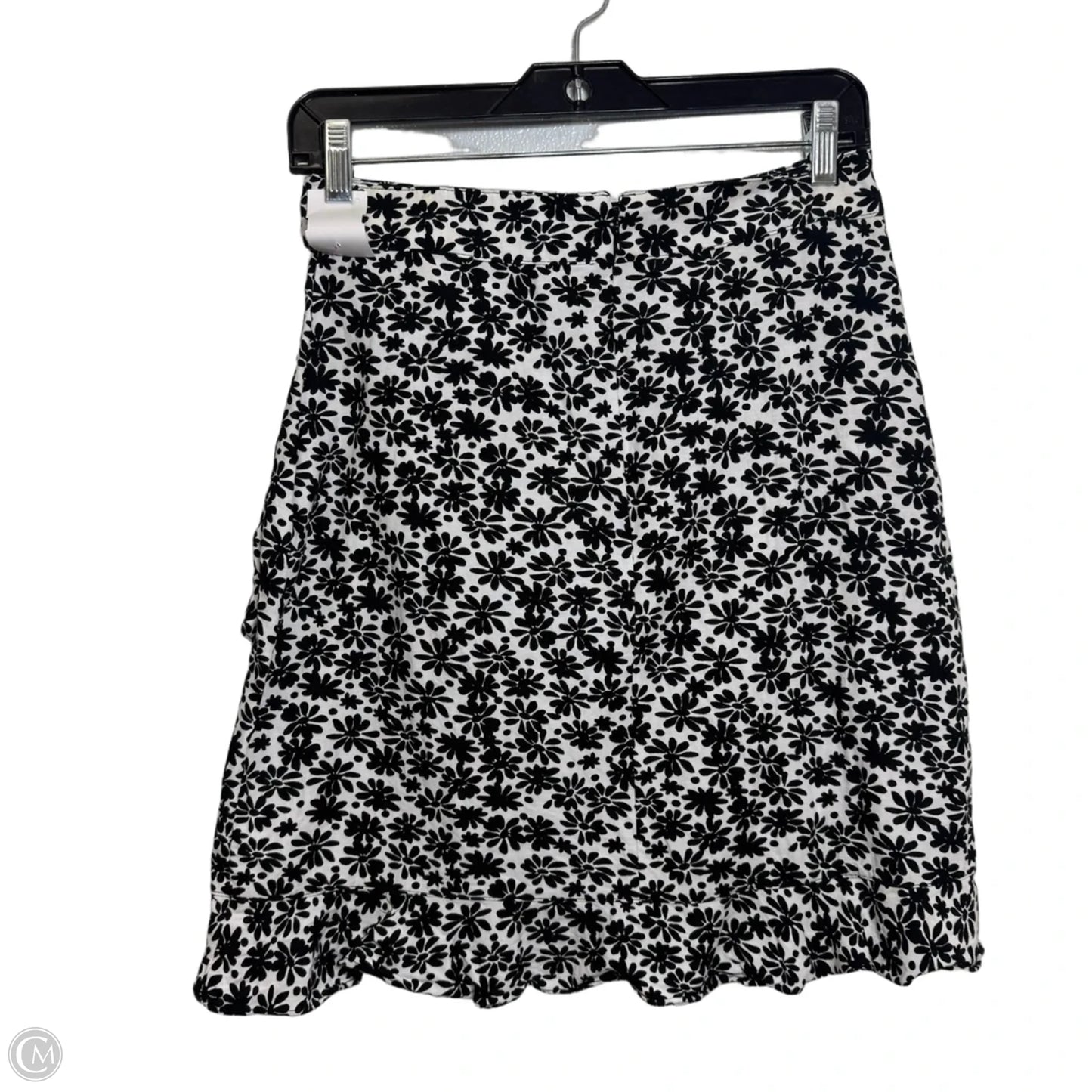 Skirt Mini & Short By Loft In Black & White, Size: 0