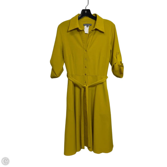 Dress Casual Maxi By Sharagano In Yellow, Size: 4