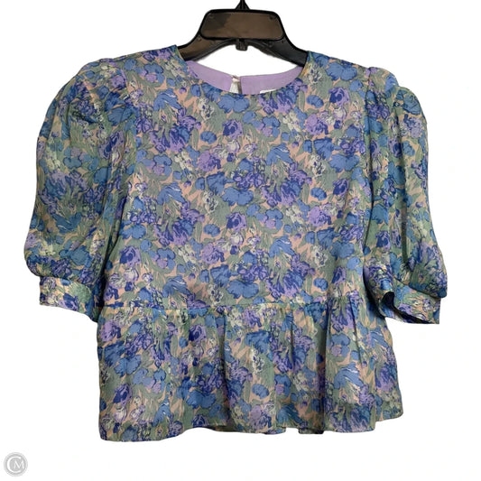 Top Short Sleeve By En Saison In Floral Print, Size: M
