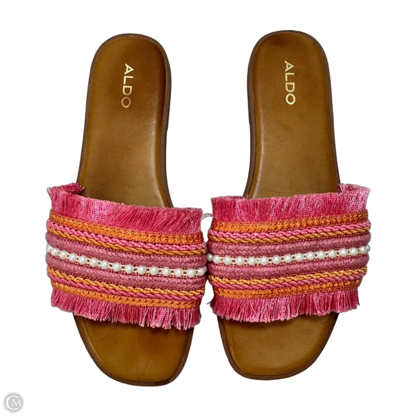 Sandals Flip Flops By Aldo In Pink, Size: 8