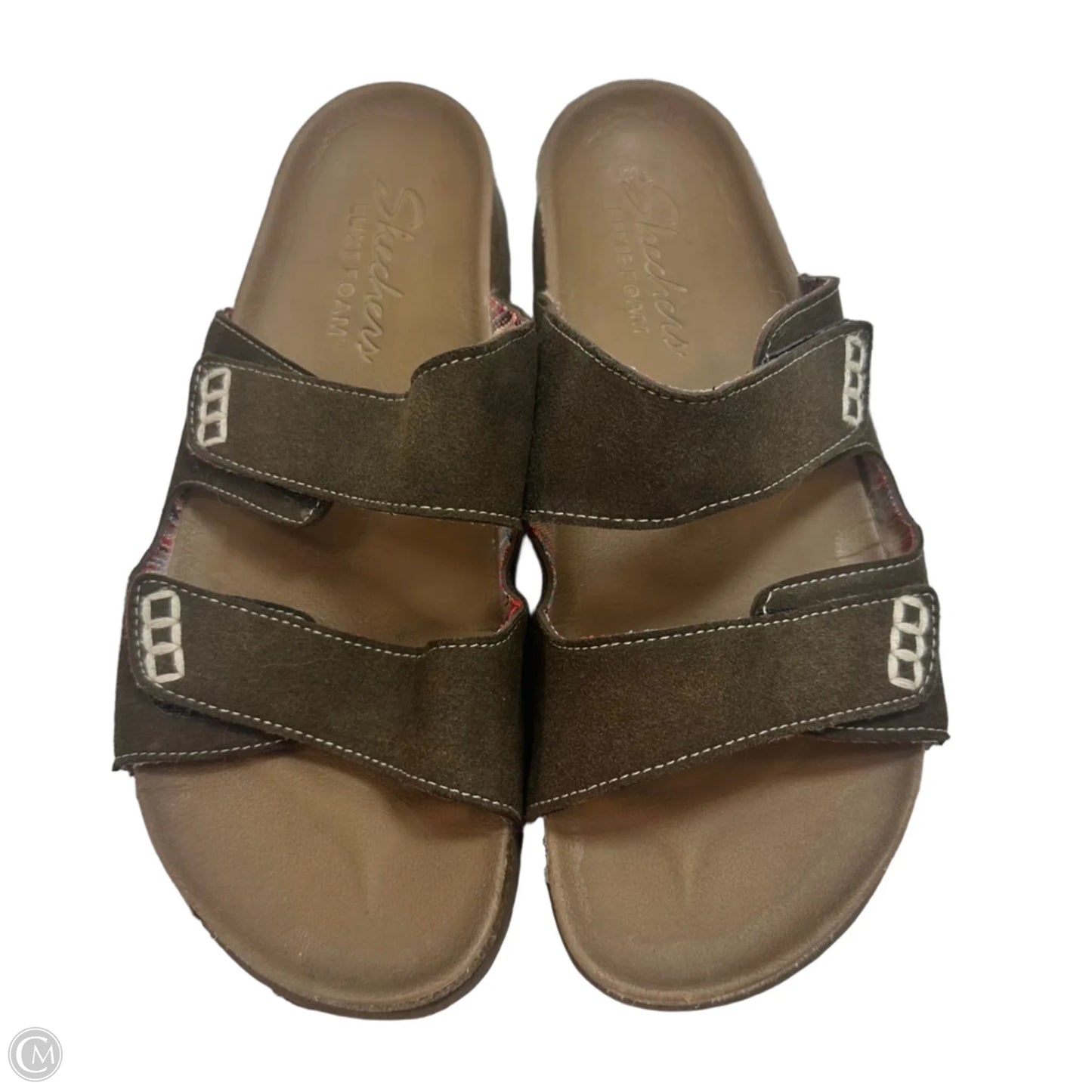 Sandals Flip Flops By Skechers In Brown, Size: 9