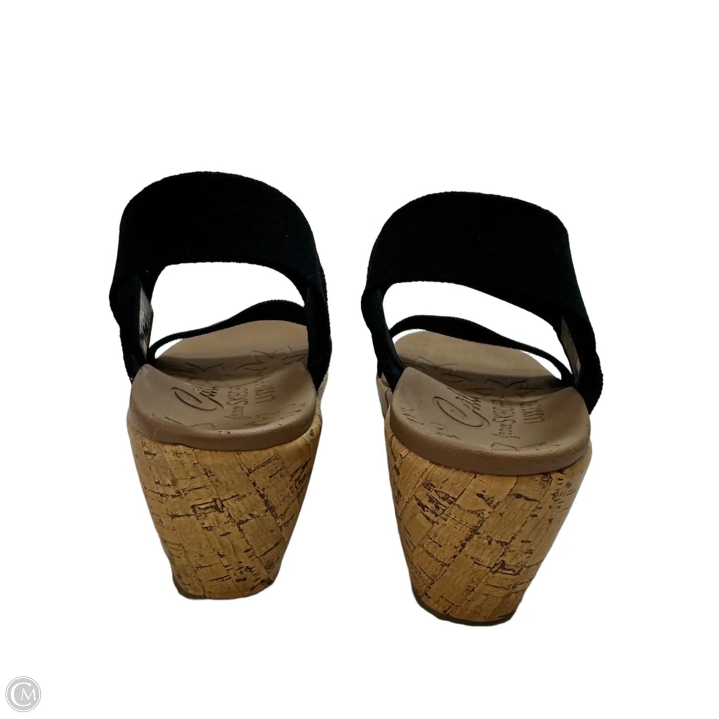 Sandals Heels Platform By Skechers In Black, Size: 8.5