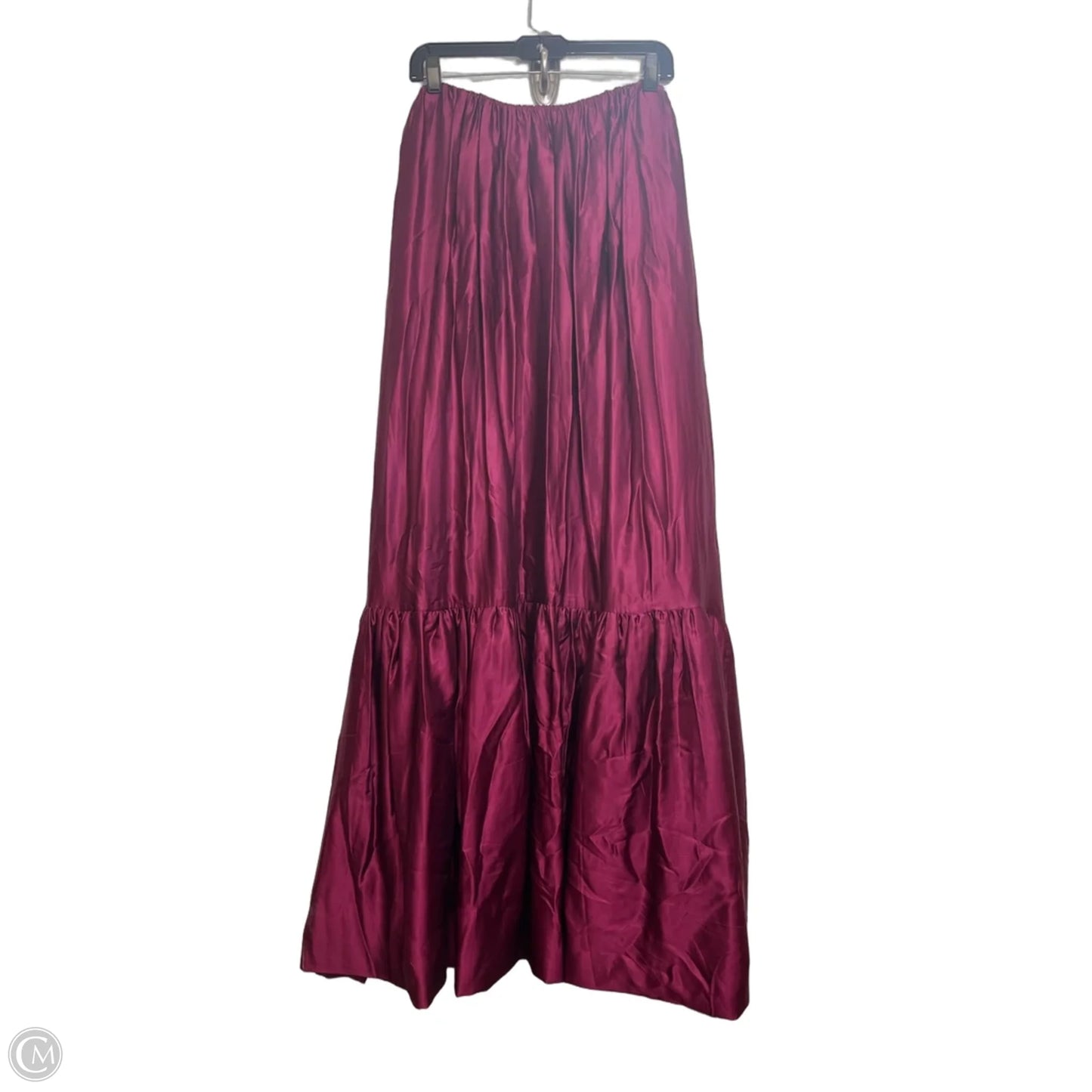 Skirt Maxi By Anthropologie In Maroon, Size: 3x
