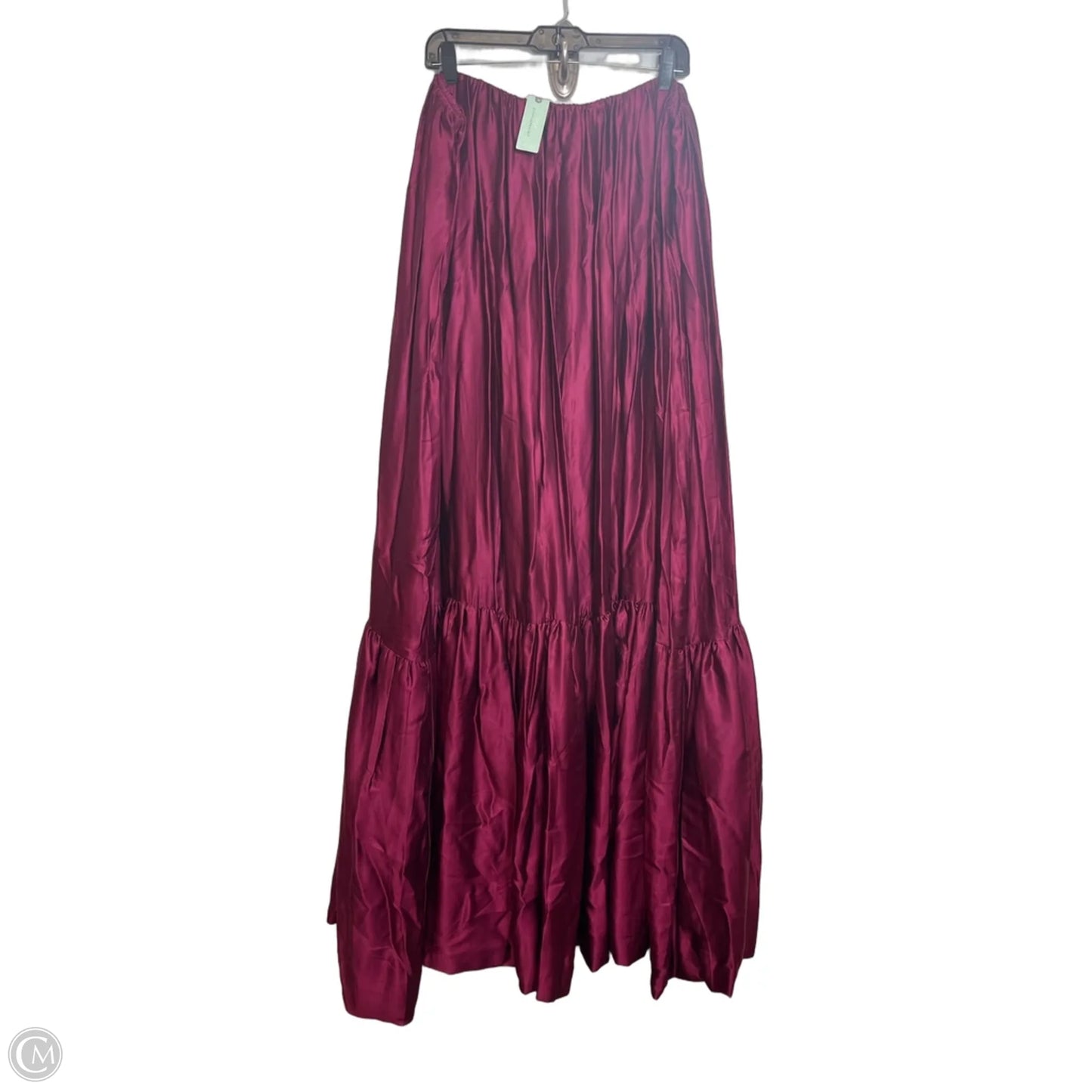 Skirt Maxi By Anthropologie In Maroon, Size: 3x