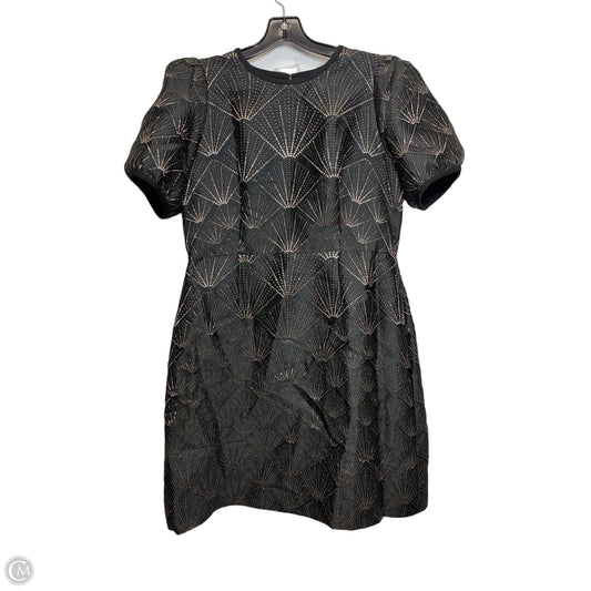 Dress Casual Short By Dkny In Black & Gold, Size: 12