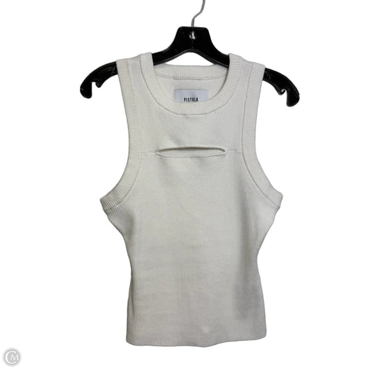 Top Sleeveless By Pistola In White, Size: S