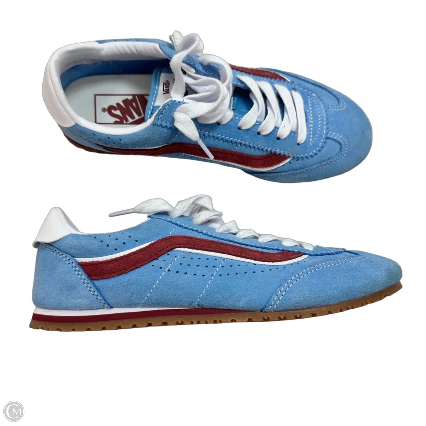 Shoes Sneakers By Vans In Blue, Size: 7.5