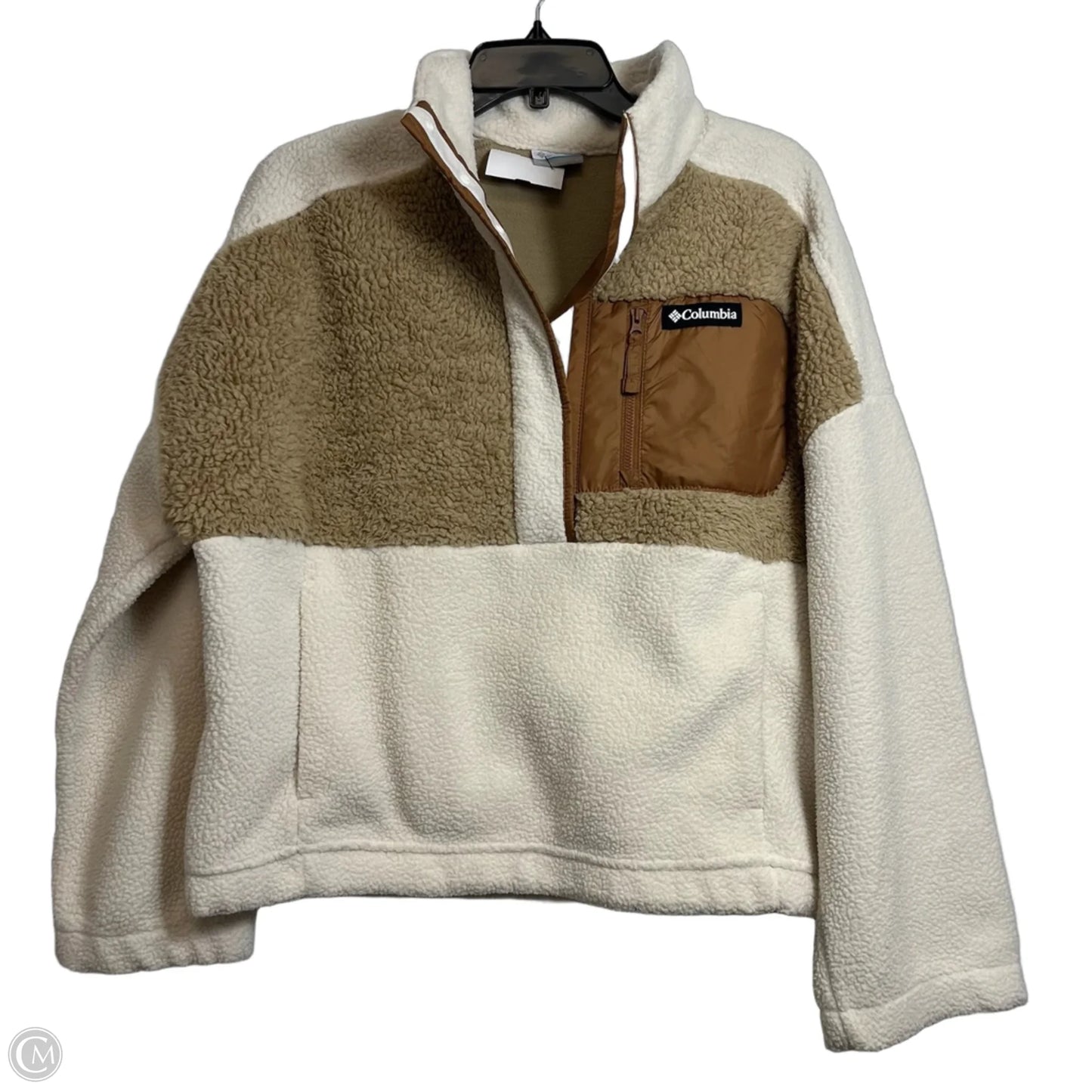 Sweatshirt Crewneck By Columbia In Tan, Size: L