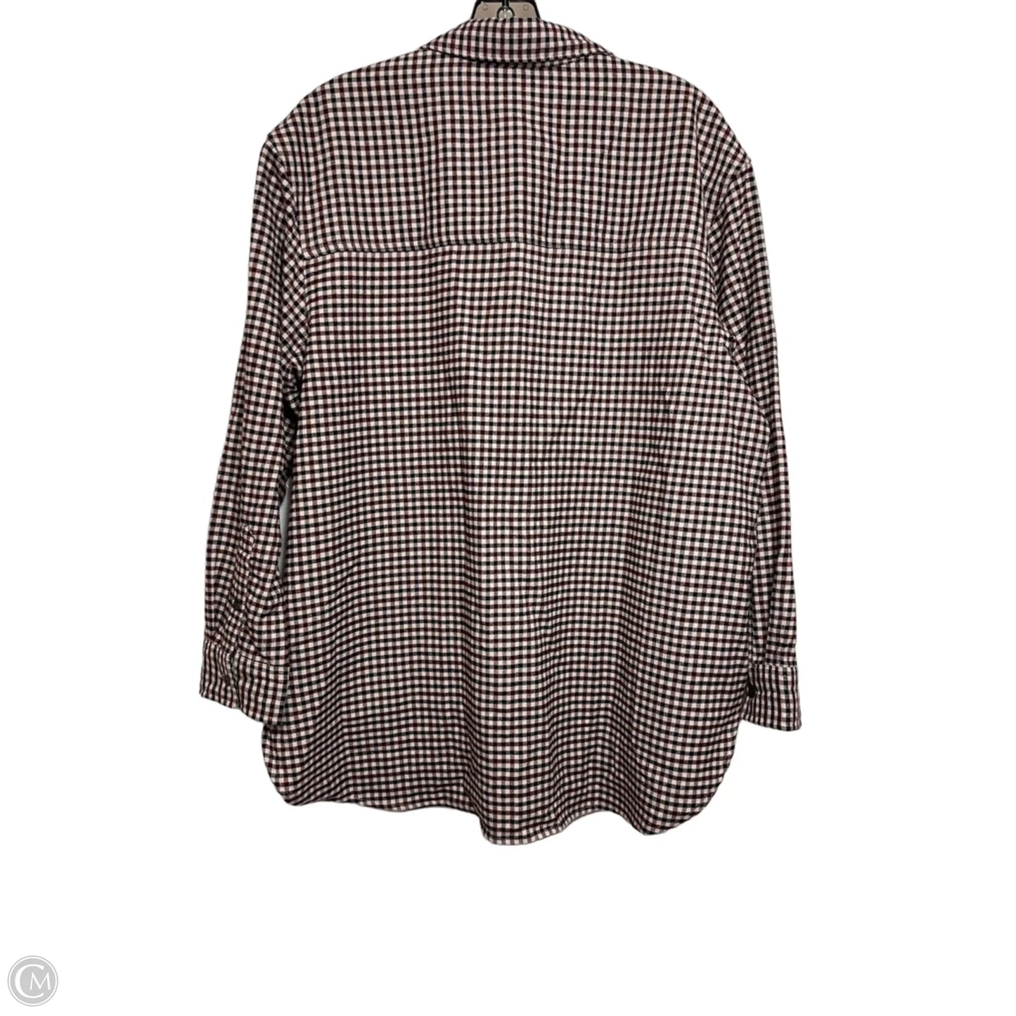 Jacket Shirt By Abercrombie And Fitch In Plaid Pattern, Size: L