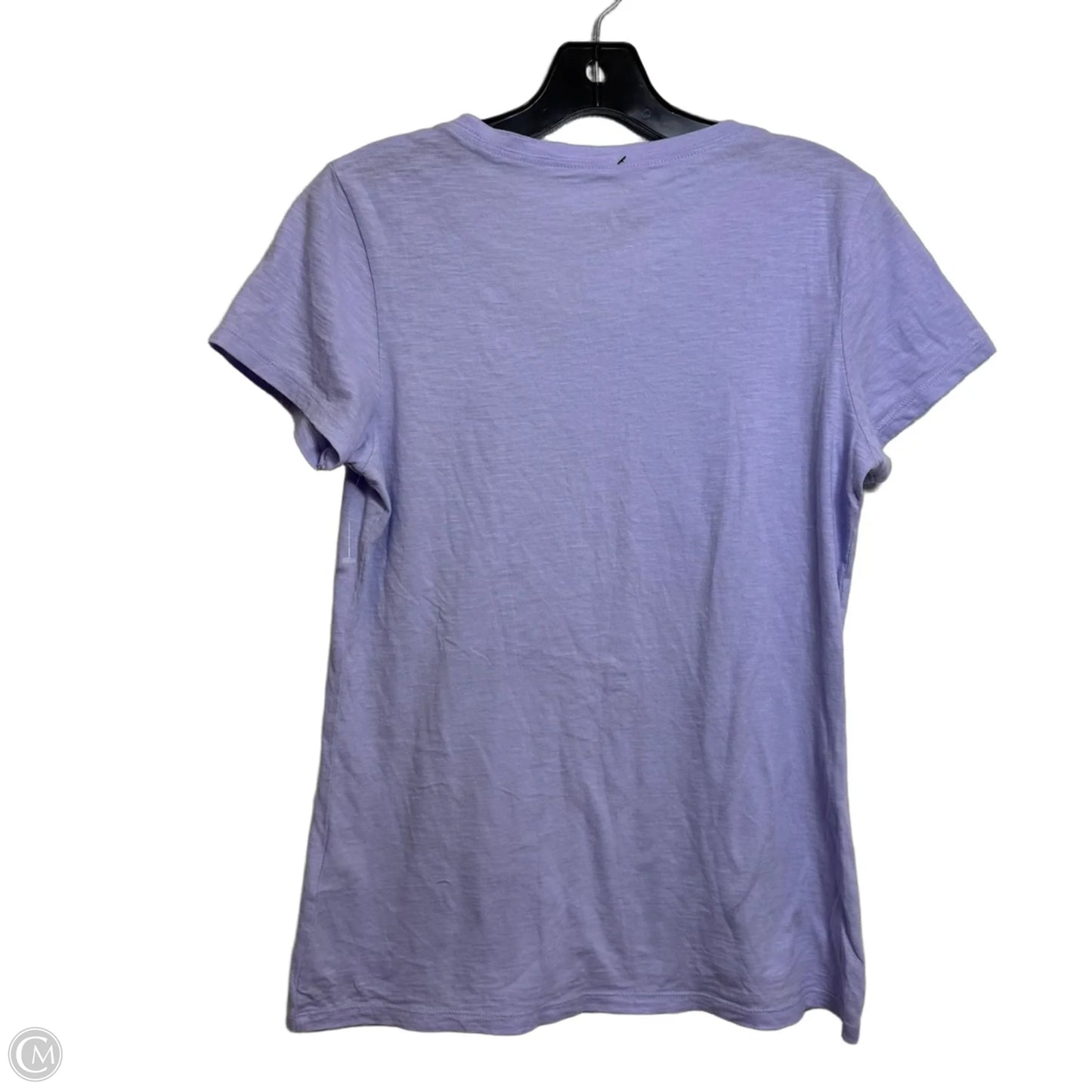 Top Short Sleeve Basic By Banana Republic In Purple, Size: M