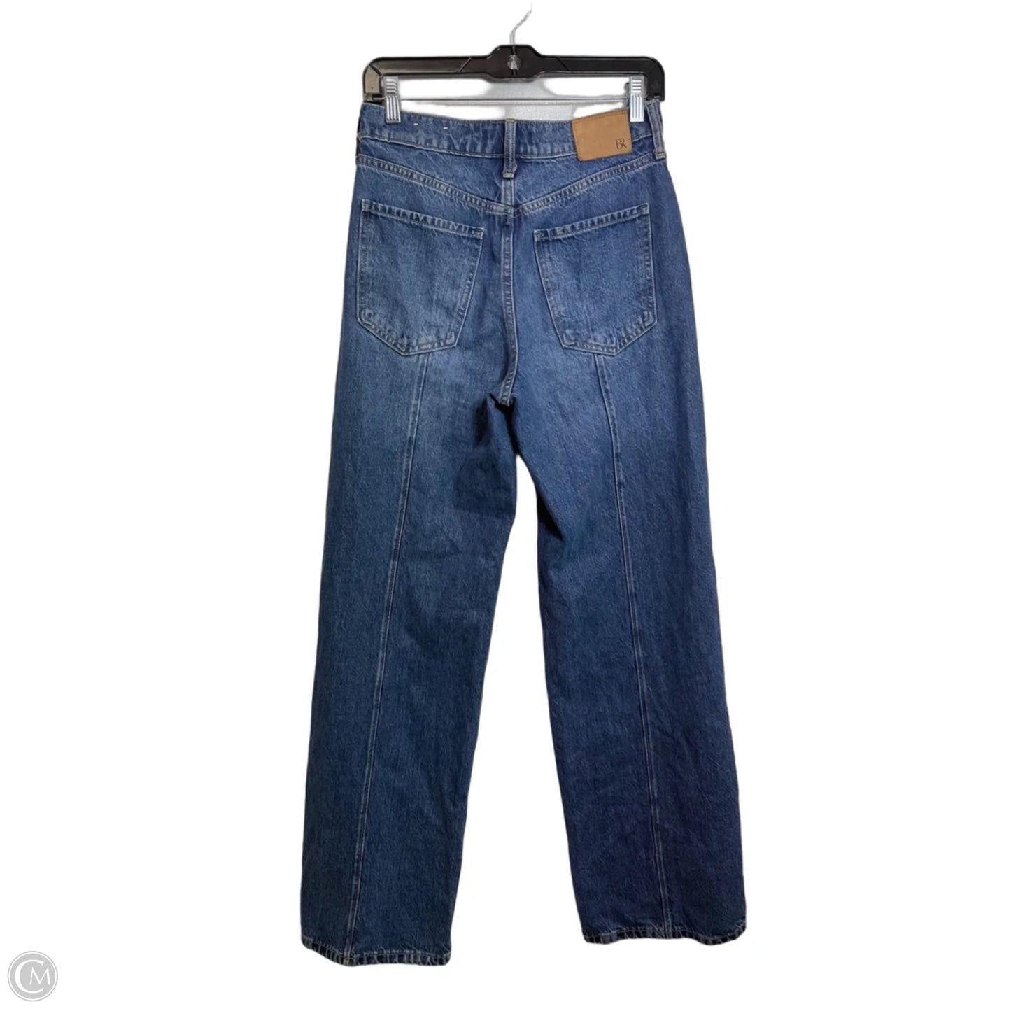 Jeans Flared By Banana Republic In Blue Denim, Size: 4