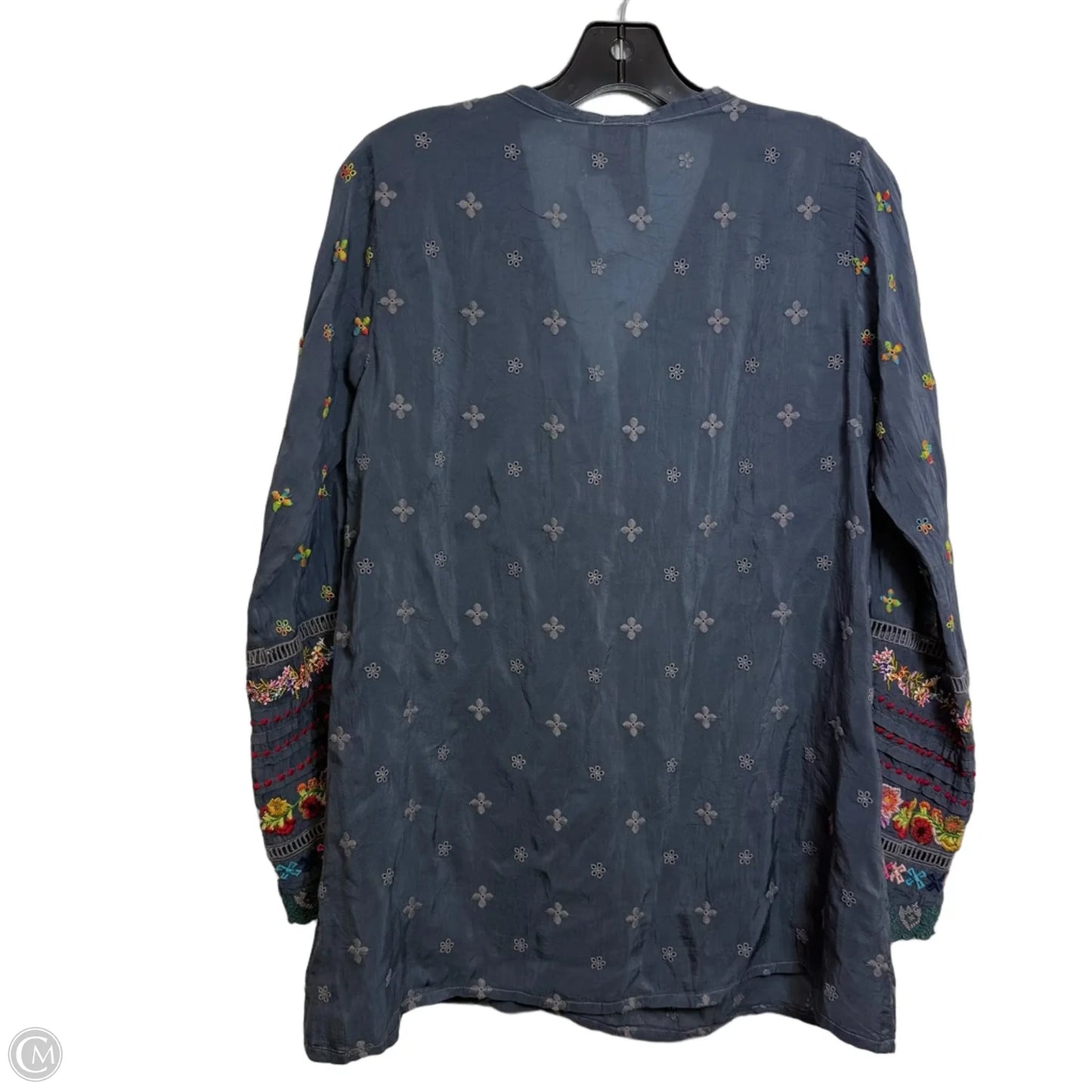 Top Long Sleeve By Johnny Was In Grey, Size: Xsp