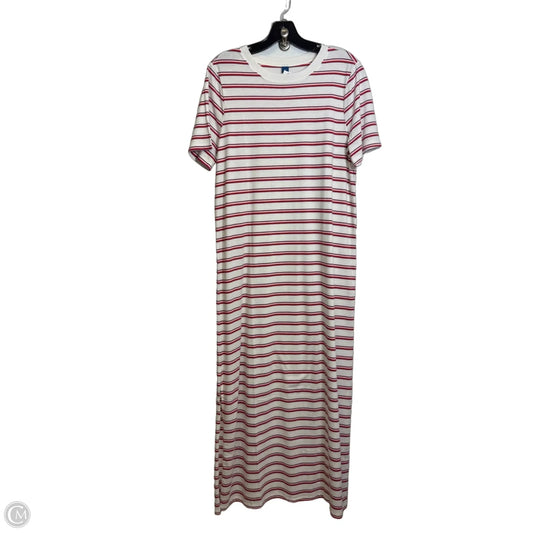 Dress Casual Maxi By Old Navy In Red & White, Size: M