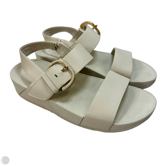 Sandals Flip Flops By Fitflop In Cream, Size: 7.5