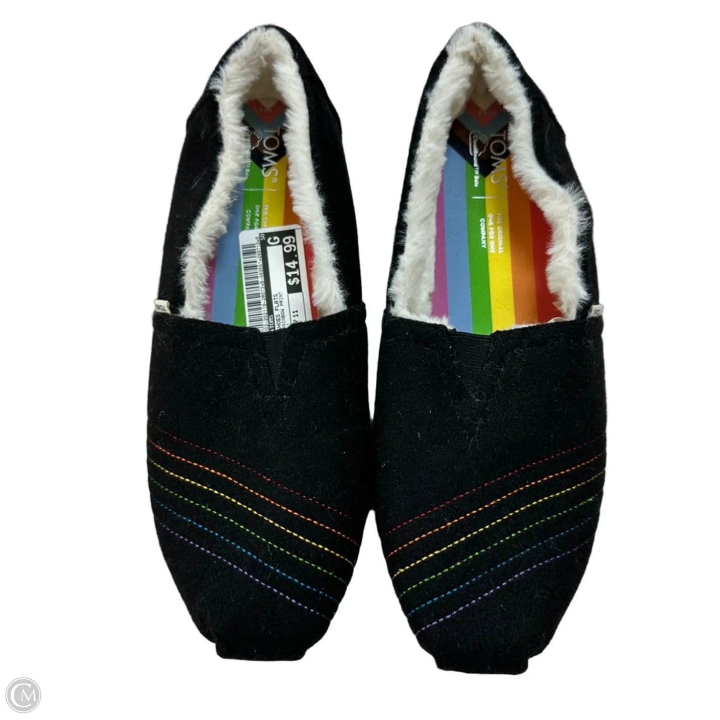 Shoes Flats By Toms In Rainbow Print, Size: 11