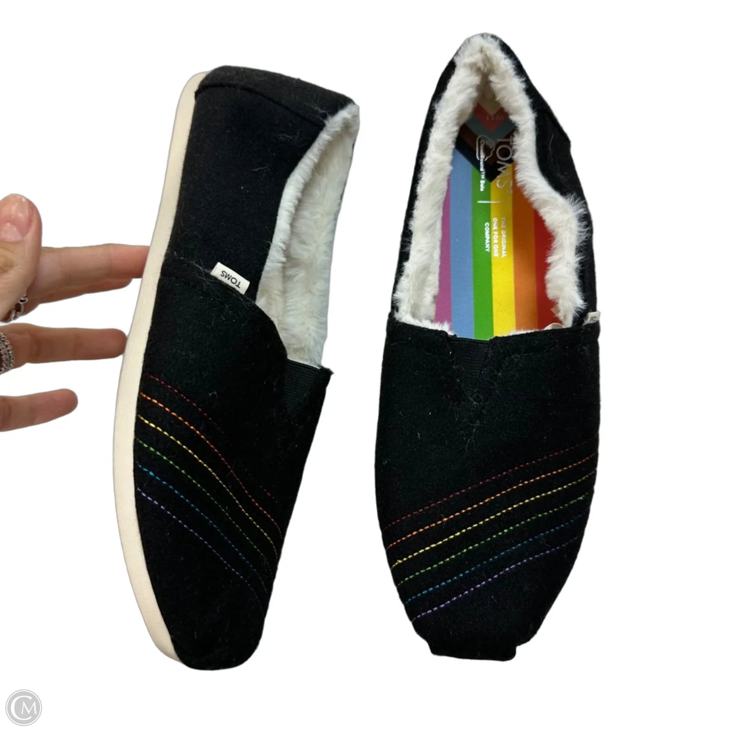 Shoes Flats By Toms In Rainbow Print, Size: 11