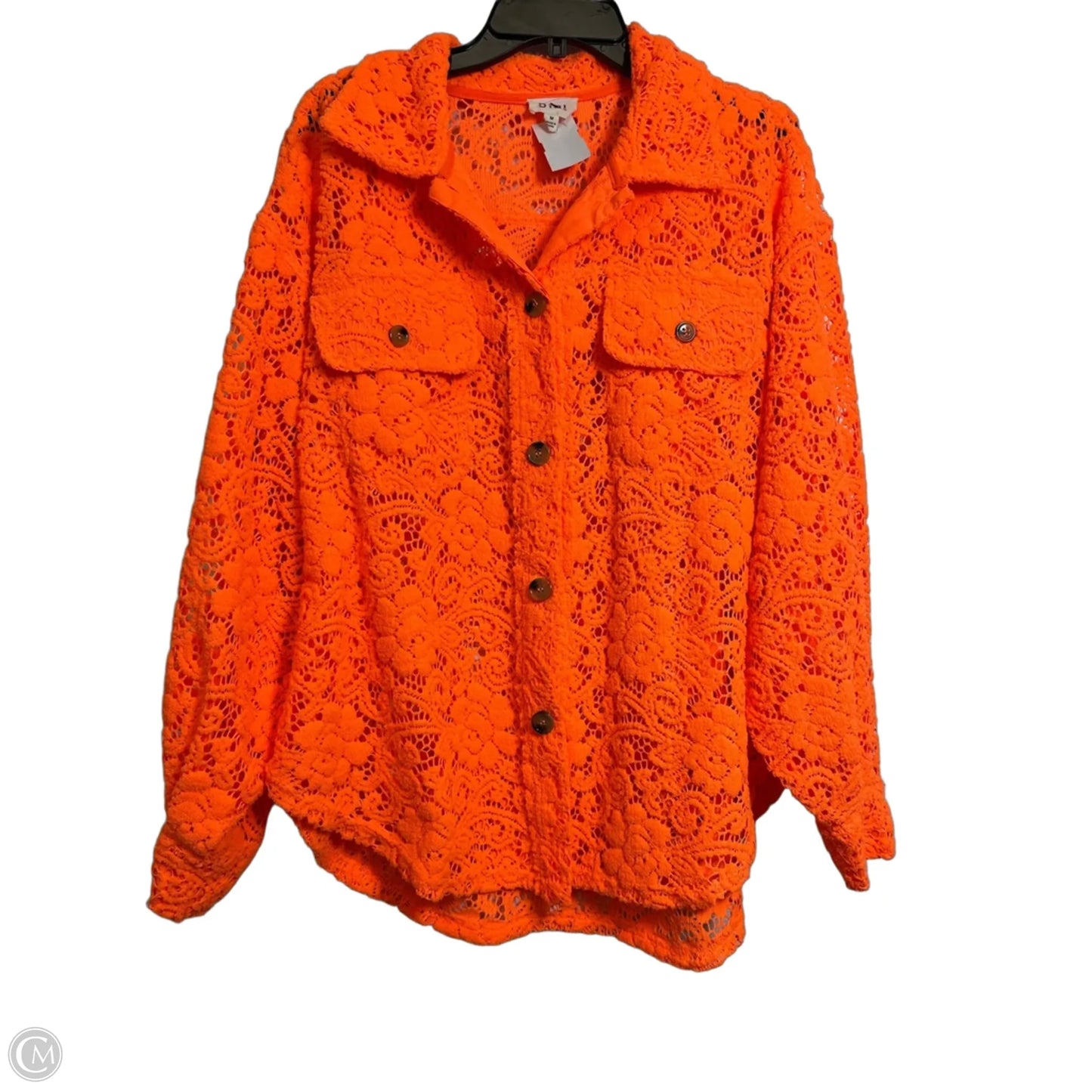 Cardigan By Bibi In Orange, Size: M