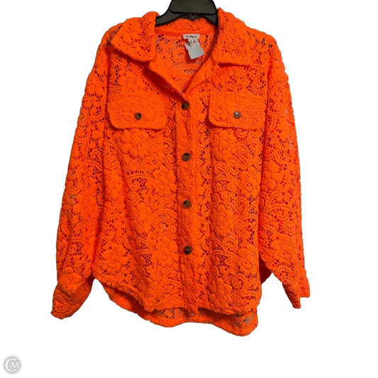 Cardigan By Bibi In Orange, Size: M