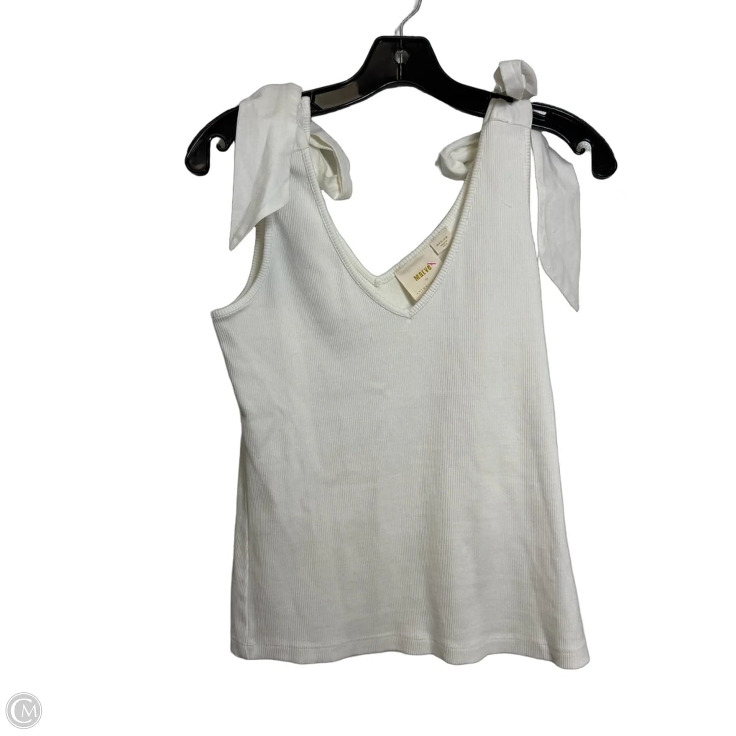 Top Sleeveless By Maeve In White, Size: M