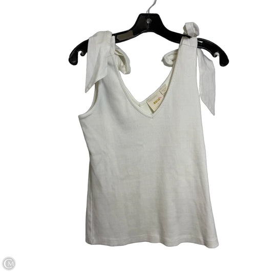 Top Sleeveless By Maeve In White, Size: M