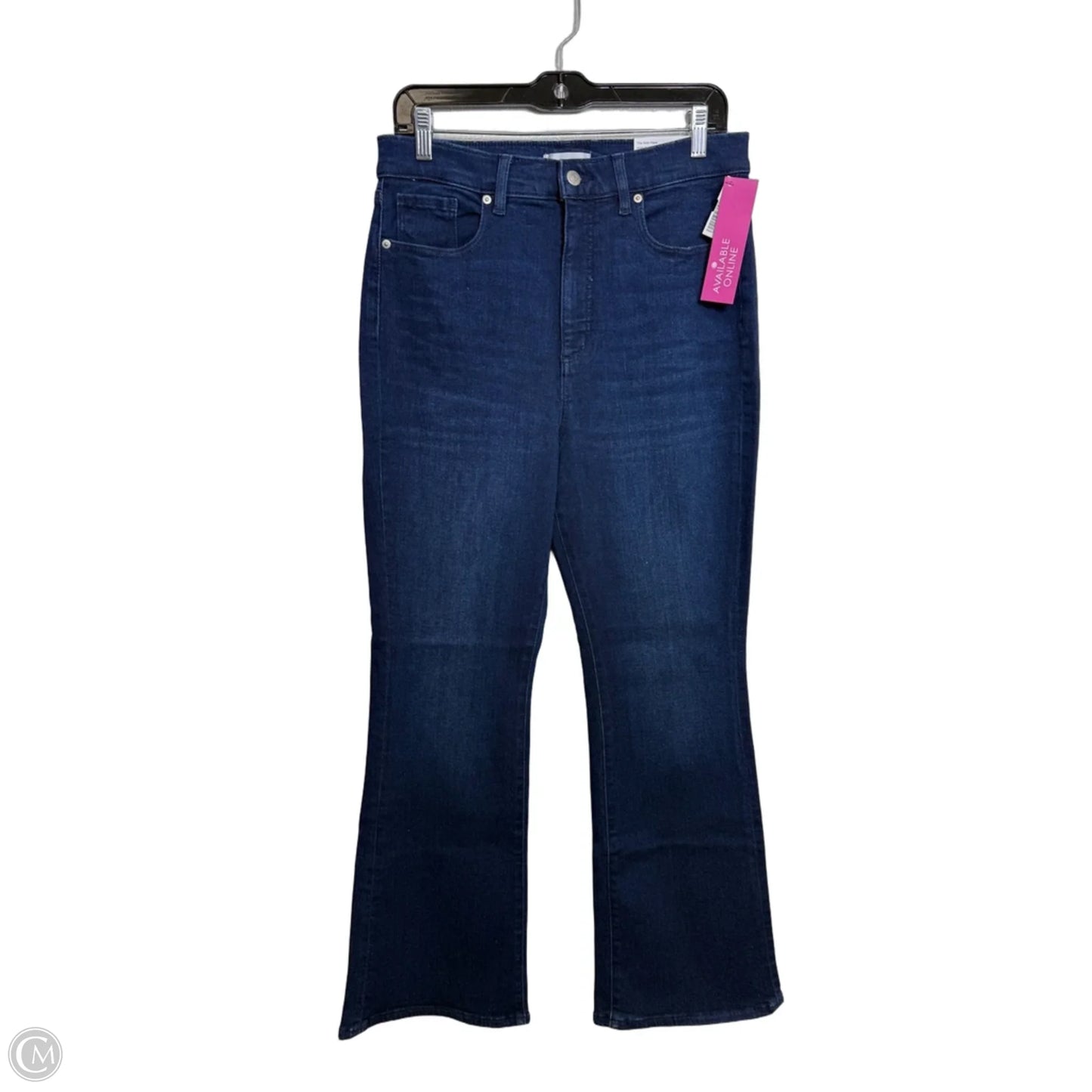 Jeans slim flare By Loft In Blue Denim, Size: 12 P