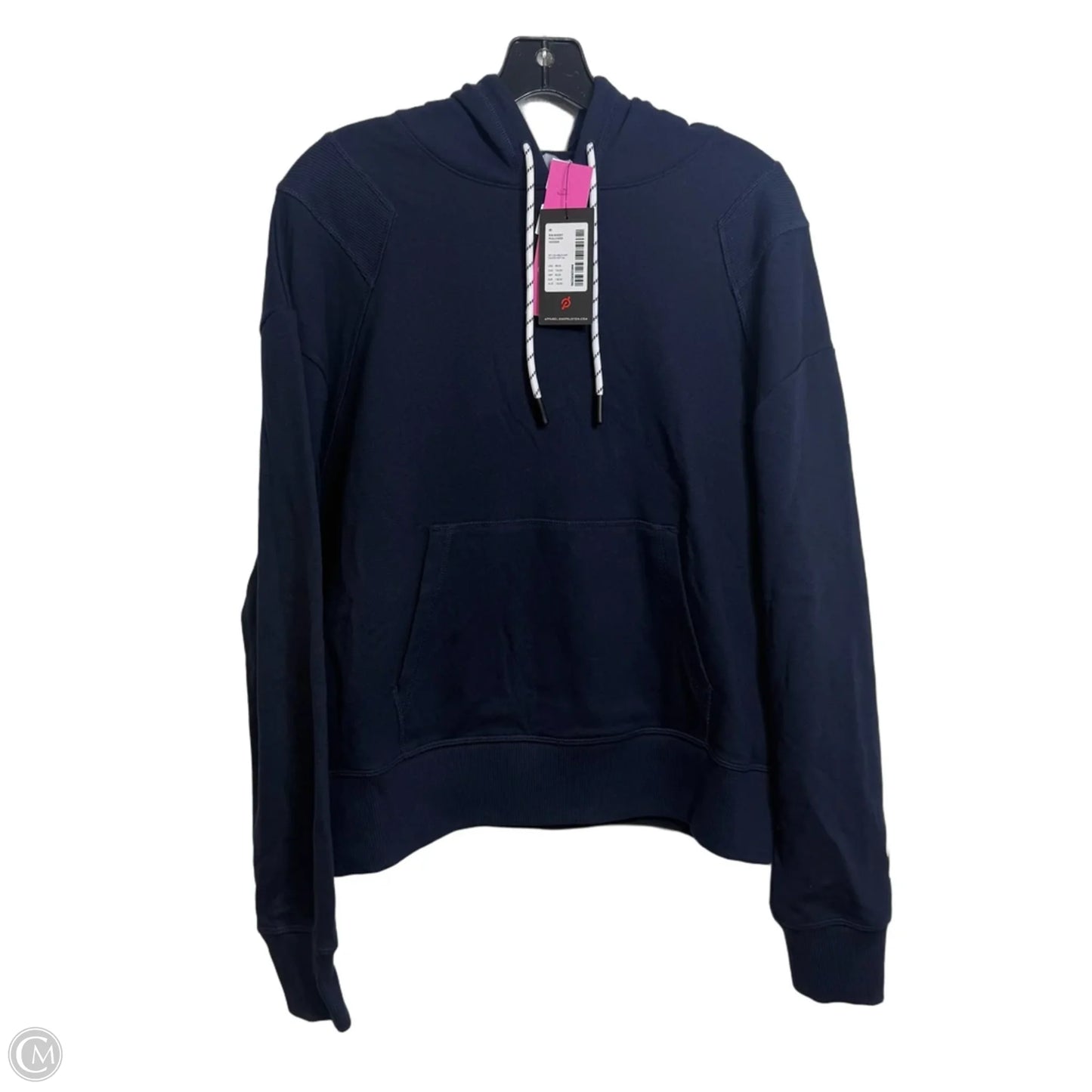 Athletic Sweatshirt Hoodie By Peloton In Navy, Size: M