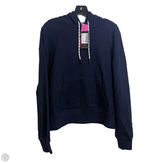 Athletic Sweatshirt Hoodie By Peloton In Navy, Size: M