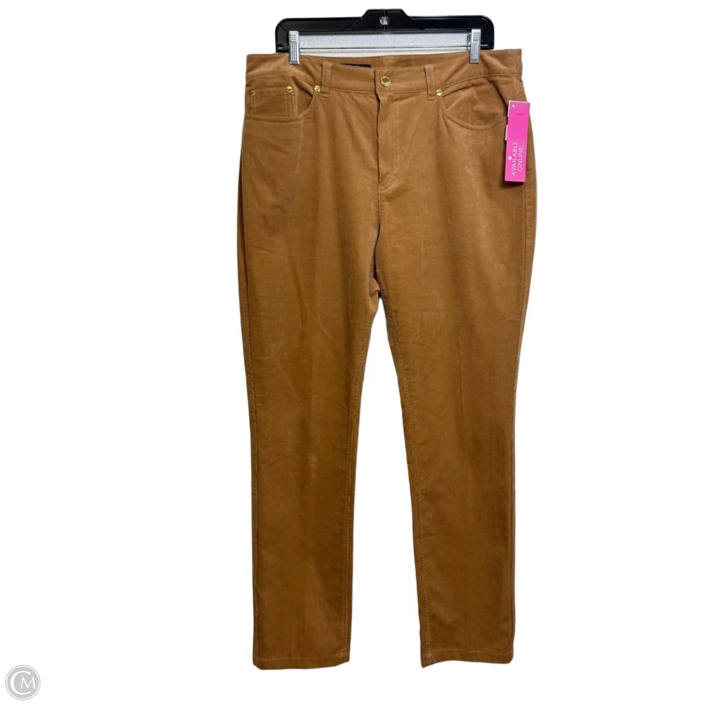 Pants Corduroy By Brooks Brothers In Tan, Size: 14