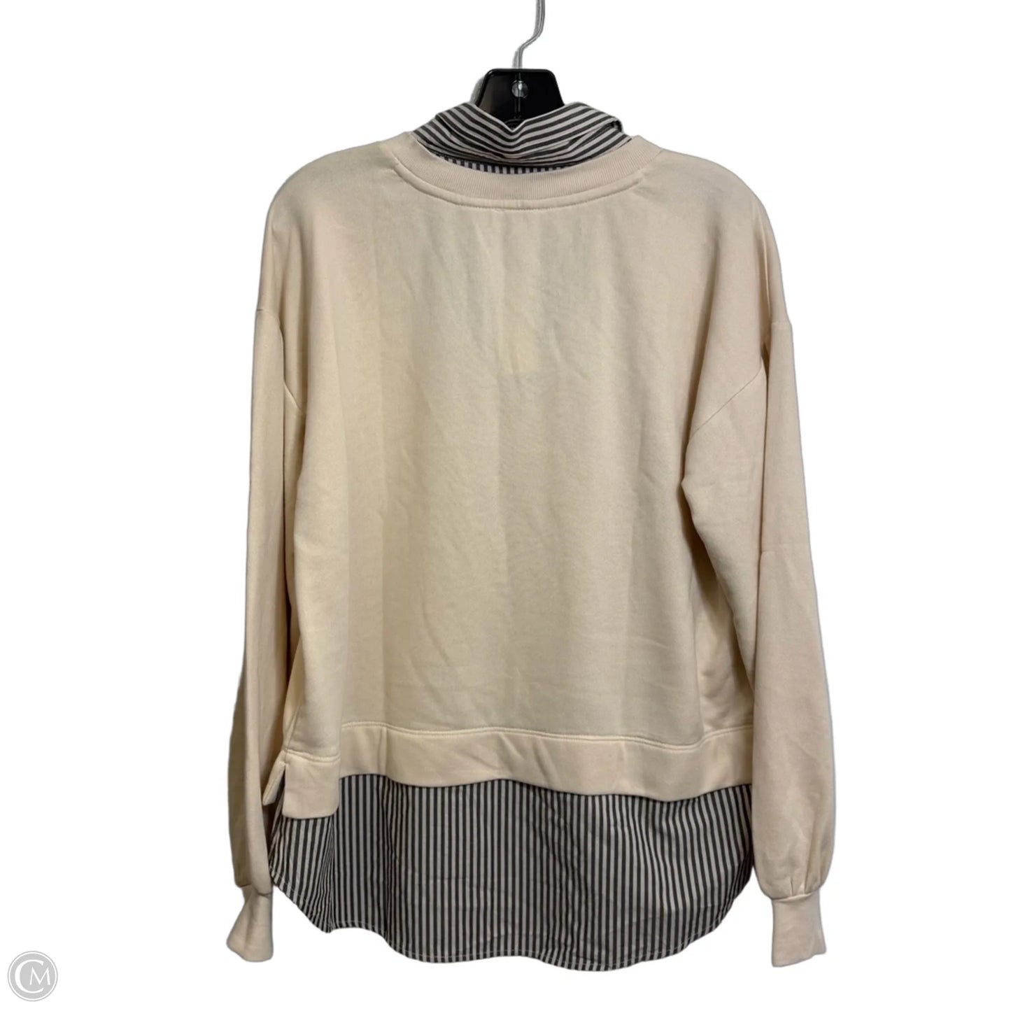 Top Long Sleeve By Loft In Cream, Size: L