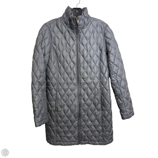 Coat Puffer & Quilted By Lands End In Grey, Size: S