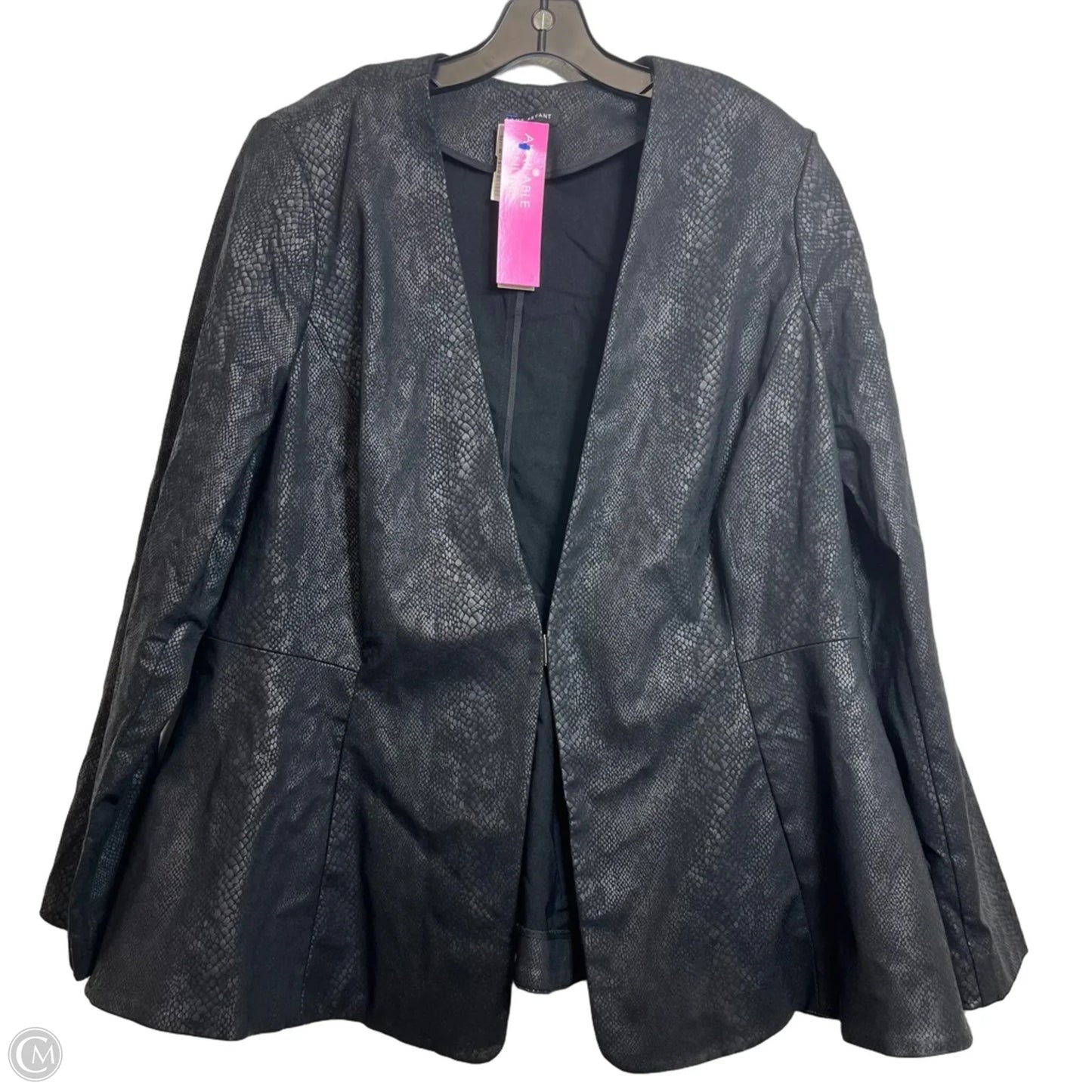 Blazer By Lane Bryant In Snakeskin Print, Size: 20