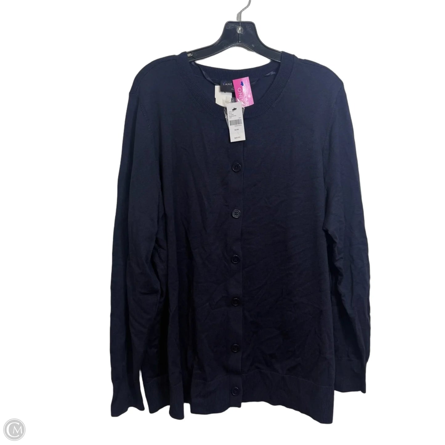 Cardigan By Lane Bryant In Navy, Size: 22