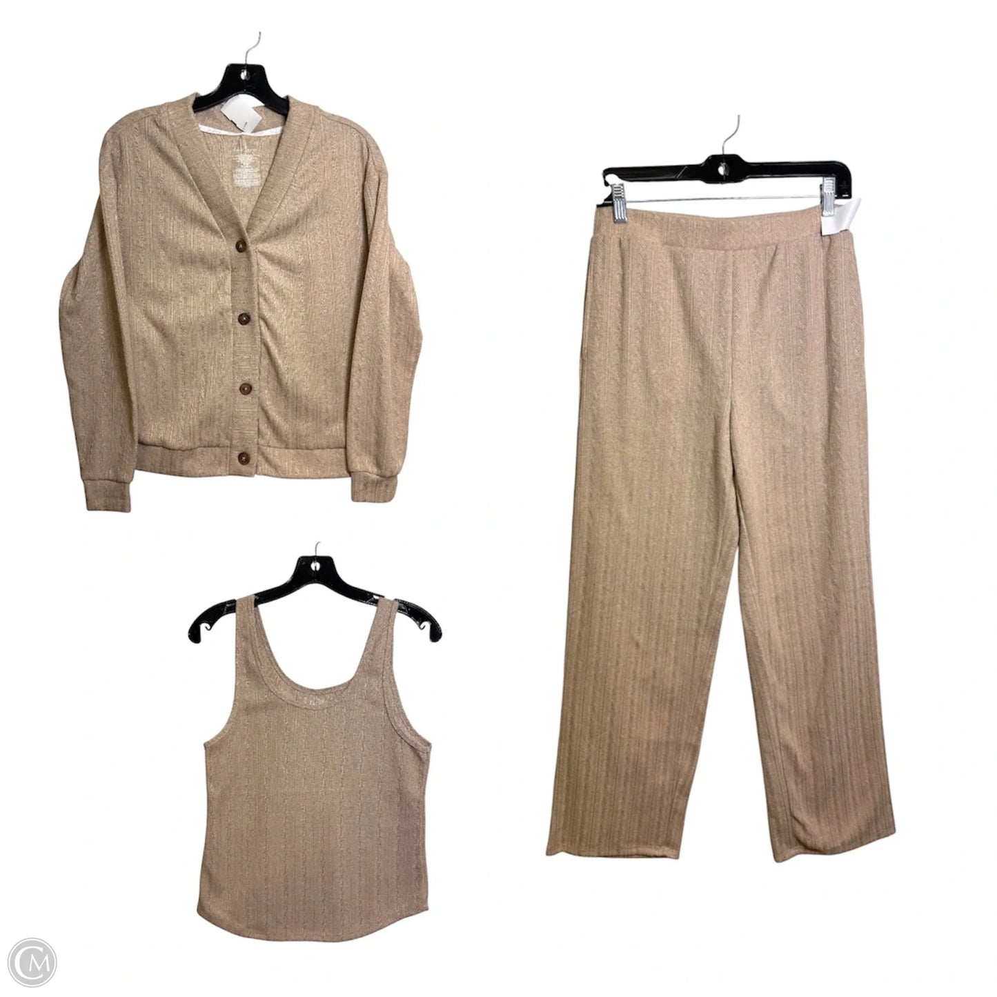 Lounge Set Pants By Cmf In Tan, Size: S