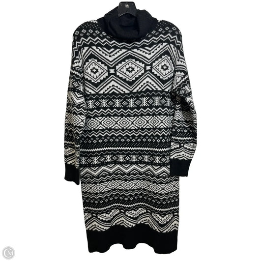 Sweater Dress Casual Short By Loft In Black, Size: S