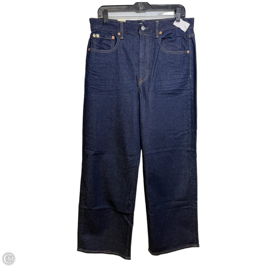 Jeans Wide Leg By Ae77 In Blue Denim, Size: 12 short